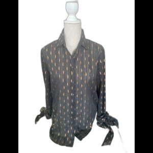Banana Republic Women's Long Sleeve Blouse Sheer Size S